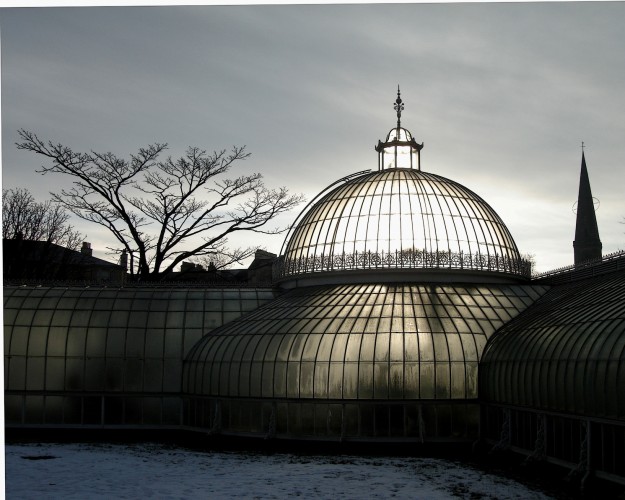 Sunset on Kibble Palace